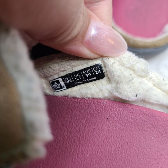 Spenco Tan Suede Cozy Lined Orthotic‎ Clogs Sz 8 - Picture 5 of 6